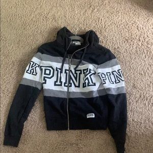 Zip up Victoria’s Secret pink jacket
